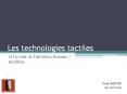 Les technologies tactiles PowerPoint PPT Presentation