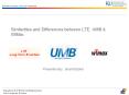 Similarities and Differences between LTE, UMB & WiMax PowerPoint PPT Presentation