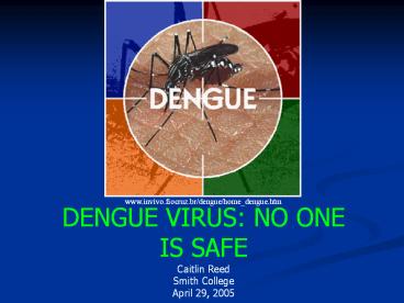 DENGUE VIRUS: NO ONE IS SAFE