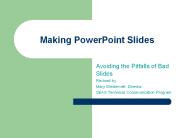Making PowerPoint Slides