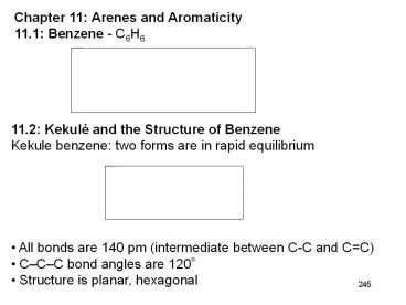 Chapter 11: Arenes and Aromaticity
