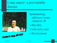 Lung cancer: a preventable disease