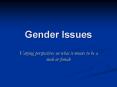 Gender Issues PowerPoint PPT Presentation