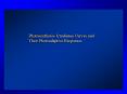 Photosynthesis- Irradiance Curves and PowerPoint PPT Presentation