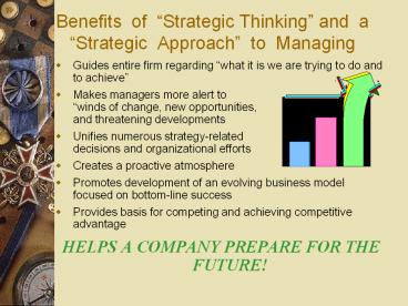 Benefits of Strategic Thinking and a Strategic Approach to Managing