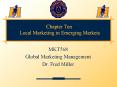 Chapter Ten Local Marketing in Emerging Markets