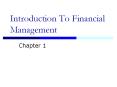 Introduction To Financial Management PowerPoint PPT Presentation