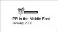 IPR in the Middle East PowerPoint PPT Presentation