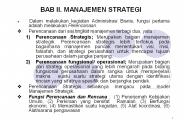 BAB II. MANAJEMEN STRATEGI