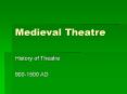 Medieval Theatre PowerPoint PPT Presentation