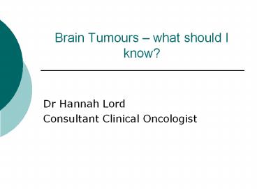Brain Tumours 