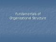 Fundamentals of Organizational Structure PowerPoint PPT Presentation