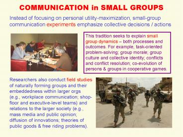 COMMUNICATION in SMALL GROUPS presentation | free to download