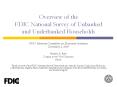 Overview of the FDIC National Survey of Unbanked and Underbanked Households PowerPoint PPT Presentation