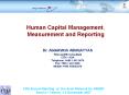 Human Capital Management, Measurement and Reporting PowerPoint PPT Presentation
