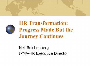 HR Transformation: Progress Made But the Journey Continues