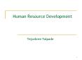 Human Resource Development PowerPoint PPT Presentation