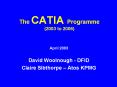 The CATIA Programme (2003 to 2006) PowerPoint PPT Presentation