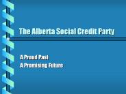 The Alberta Social Credit Party