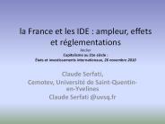 la France et les IDE