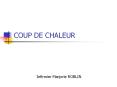 COUP DE CHALEUR PowerPoint PPT Presentation
