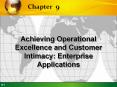 Achieving Operational Excellence and Customer Intimacy: Enterprise Applications PowerPoint PPT Presentation