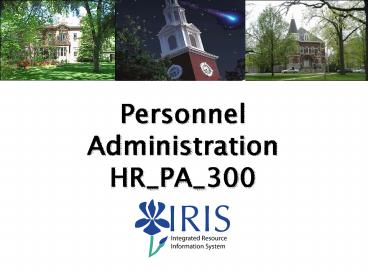 Personnel Administration