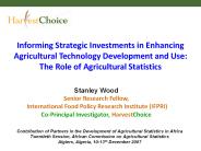 Informing Strategic Investments in Enhancing Agricultural Technology Development and Use: