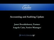 Accounting and Auditing Update