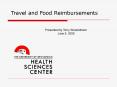 Travel Reimbursements PowerPoint PPT Presentation
