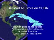 Sanidad Acuнcola en CUBA