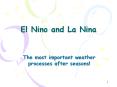El Nino and La Nina PowerPoint PPT Presentation