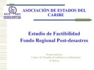ASOCIACI N DE ESTADOS DEL CARIBE Estudio de Factibilidad