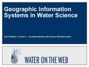 Geographic Information Systems in Water Science