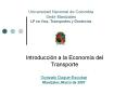 Introducciуn a la Economнa del Transporte PowerPoint PPT Presentation