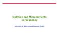Nutrition and Micronutrients in Pregnancy PowerPoint PPT Presentation