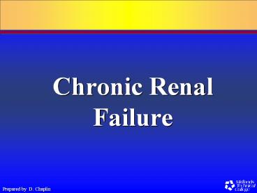 Chronic Renal Failure