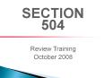 under Section 504 Examples of 504 Disabilities Allergies PowerPoint PPT Presentation