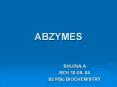 ABZYMES PowerPoint PPT Presentation