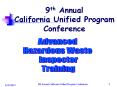 9th Annual California Unified Program Conference PowerPoint PPT Presentation