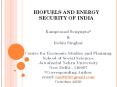 BIOFUELS AND ENERGY SECURITY OF INDIA PowerPoint PPT Presentation