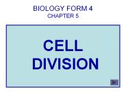 BIOLOGY FORM 4 CHAPTER 5