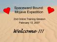 Spaceward Bound: Mojave Expedition PowerPoint PPT Presentation