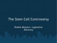 The Stem Cell Controversy