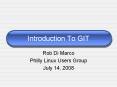 Introduction To GIT PowerPoint PPT Presentation