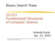 15-211 Fundamental Structures of Computer Science