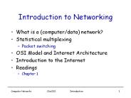 Introduction to Networking