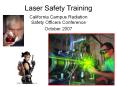 Laser Safety Training PowerPoint PPT Presentation
