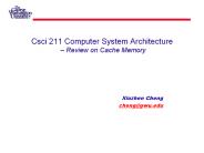 Csci 211 Computer System Architecture 