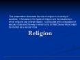 Religion PowerPoint PPT Presentation